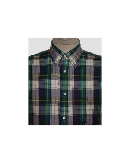 Gant Rugger Windblown Twill Check Shirt Dragon Blue