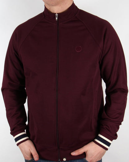 Pretty Green Forston Track Top Burgundy
