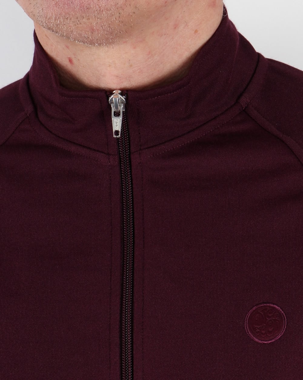 Pretty Green Forston Track Top Burgundy