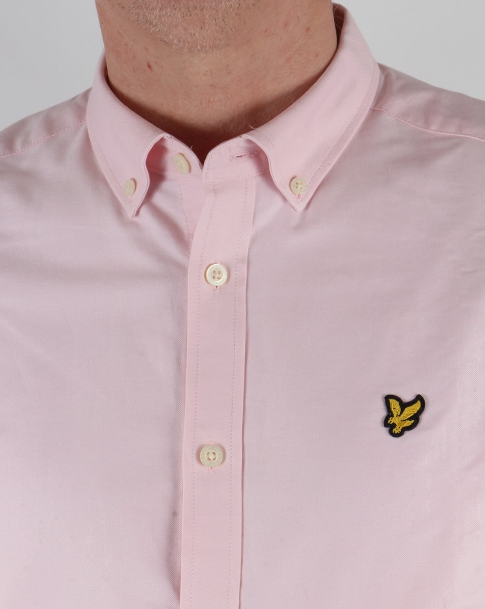 Lyle And Scott Oxford Short Sleeve Shirt Pink Sorbet