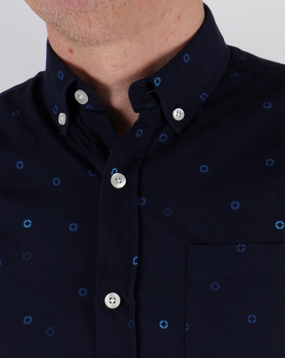 Farah Vintage Eamont Shirt True Navy