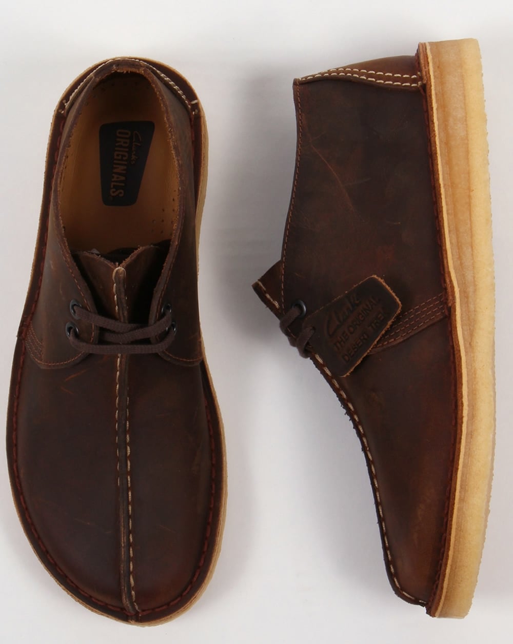 Clarks Originals Desert Trek Shoes Beeswax