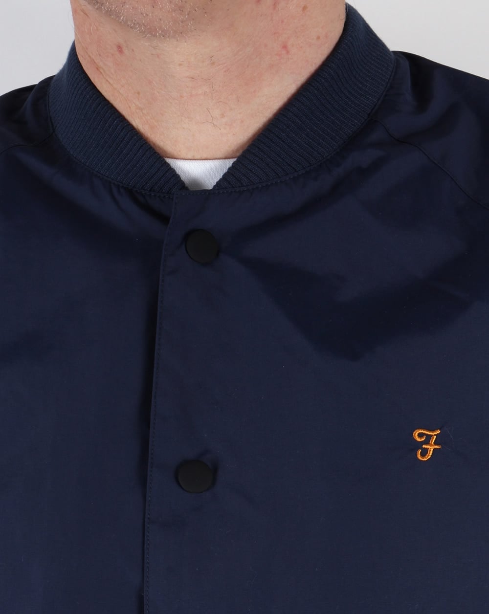 Farah Bellinger Bomber Jacket Navy