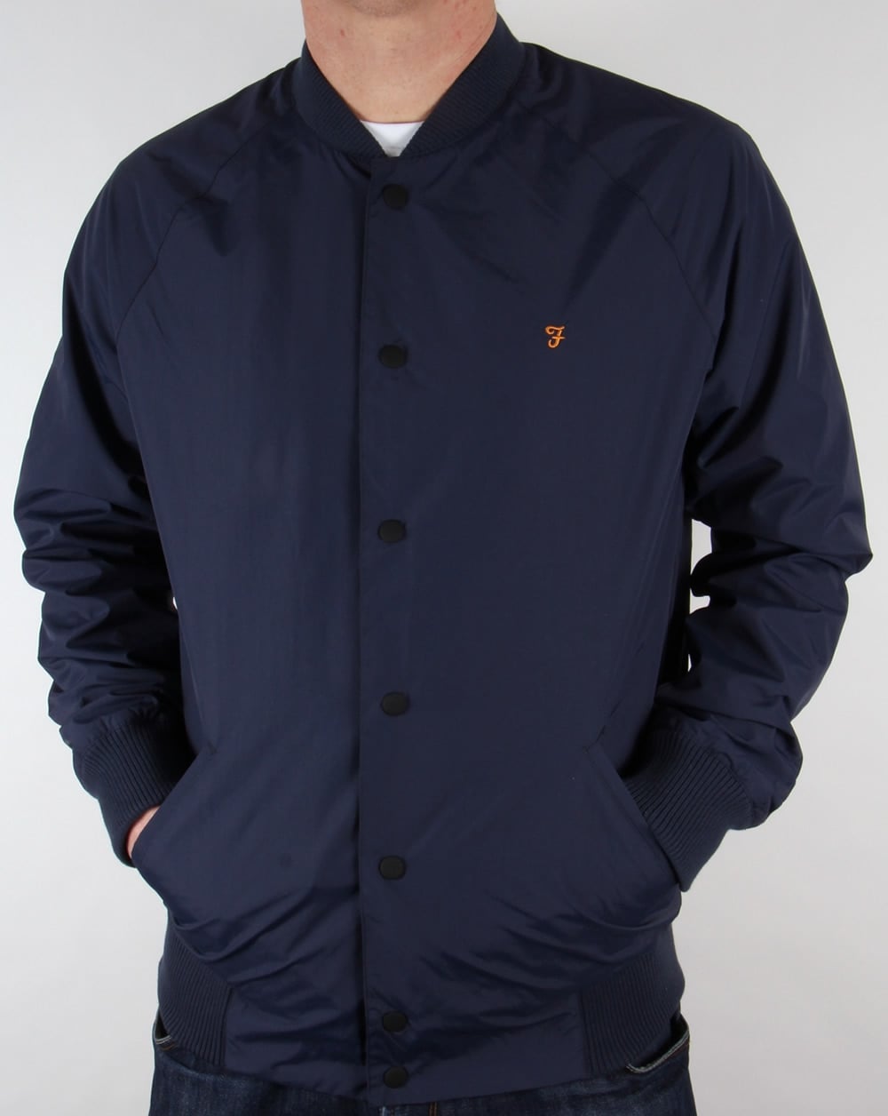 Farah Bellinger Bomber Jacket Navy