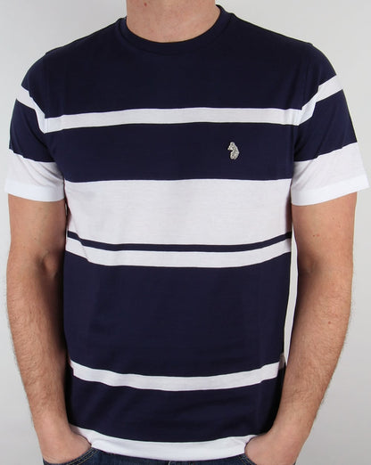 Luke Normandy Stripe T-shirt Marina Blue