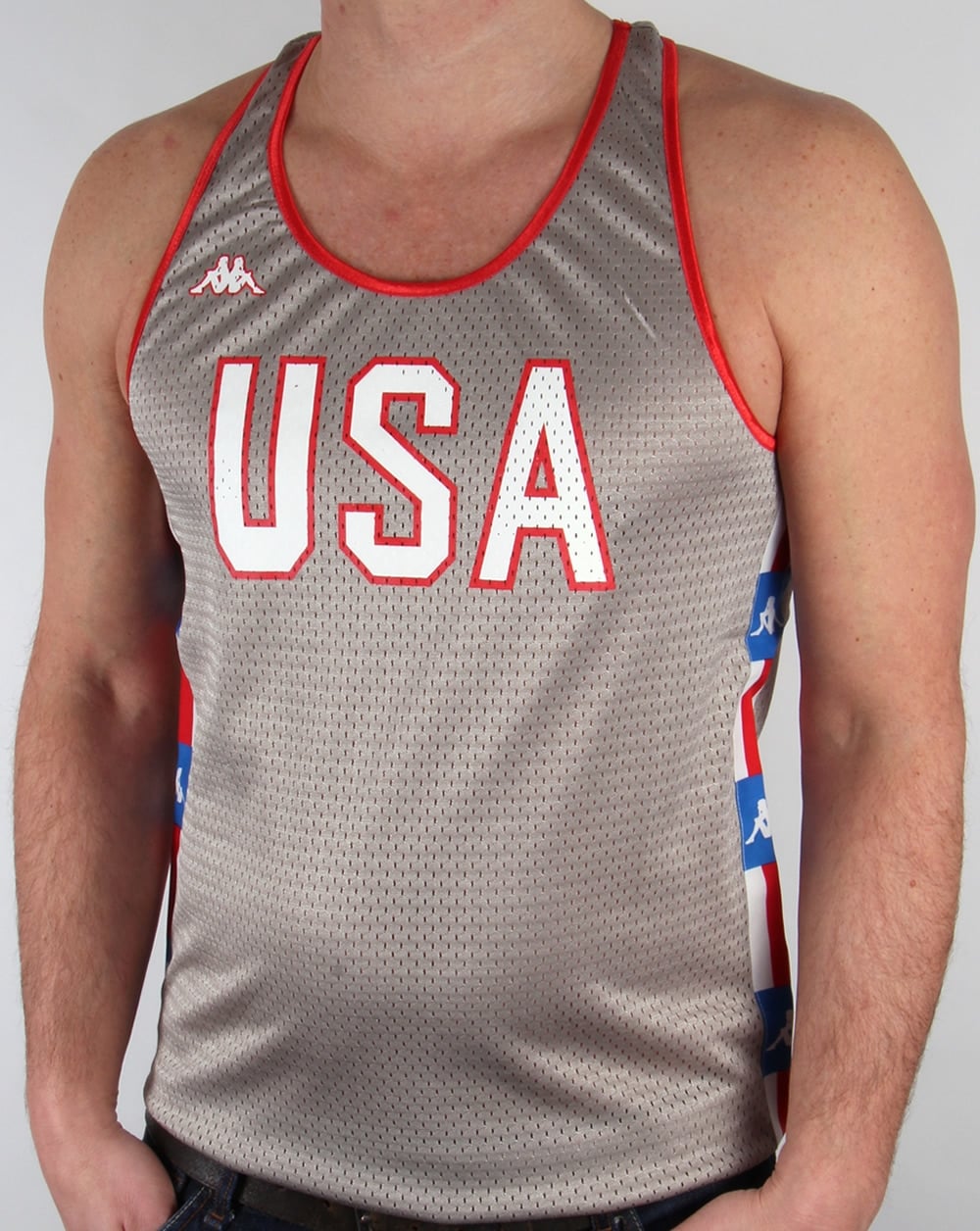 Robe Di Kappa LA84 USA Olympic Vest Silver Grey