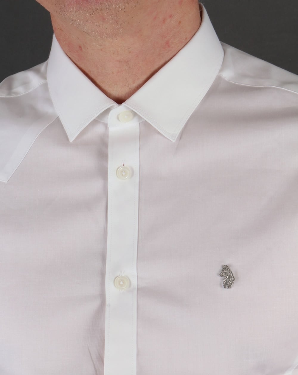 Luke Classic fitted Shirt White