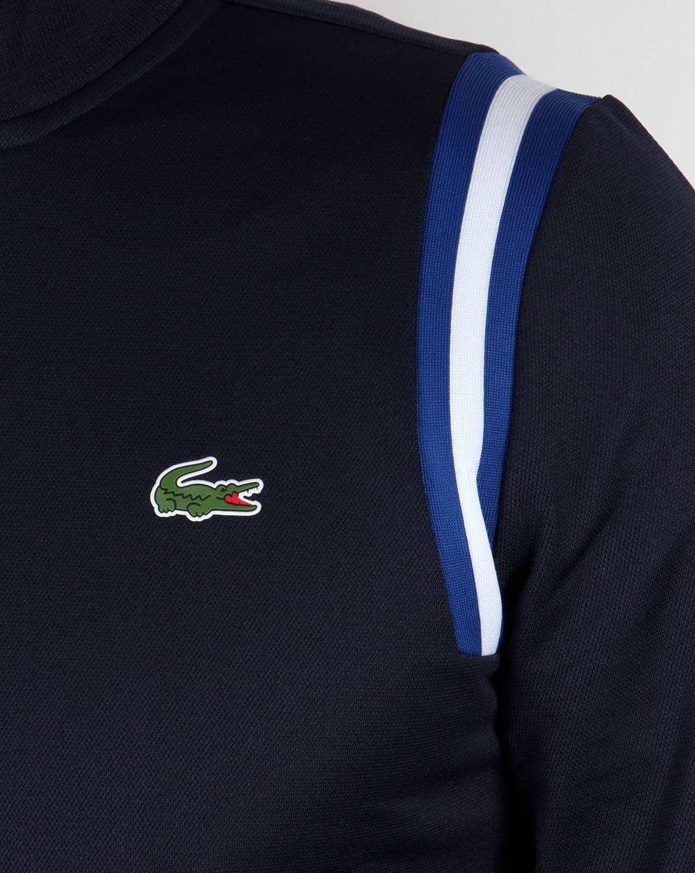 Lacoste Shoulder Stripe Track Top Navy/Royal/White