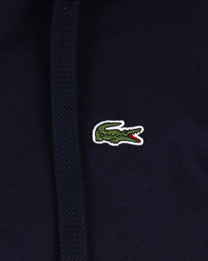 Lacoste Zip Through Hooded Sweatshirt in Navy