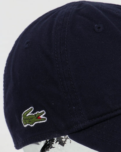 Lacoste Gabardine Baseball Cap Navy
