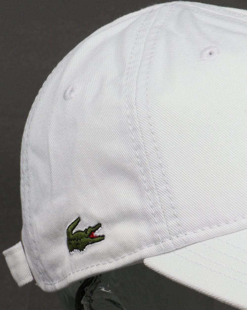 Lacoste Gabardine Baseball Cap White