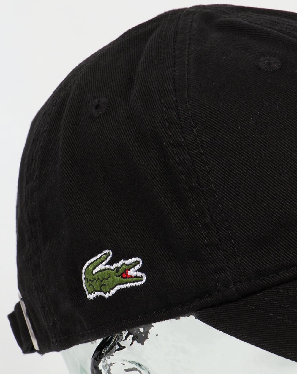 Lacoste Gabardine Baseball Cap Black
