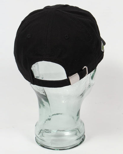 Lacoste Gabardine Baseball Cap Black