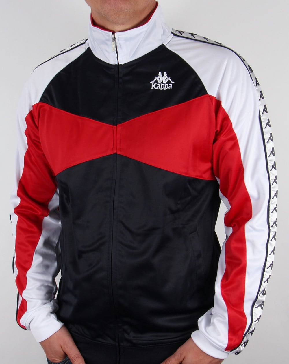 Robe Di Kappa Trafford Track Top Navy/Red/White