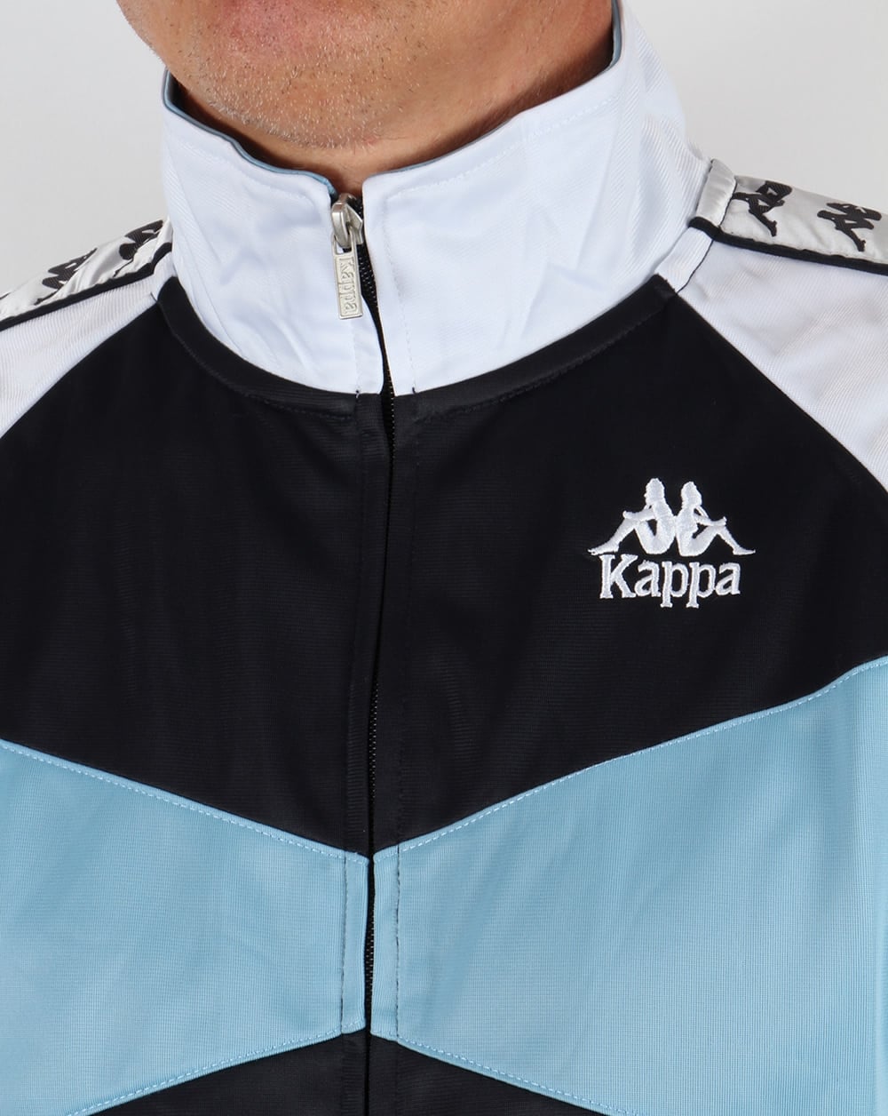Robe Di Kappa Trafford Track Top Navy/Sky/White
