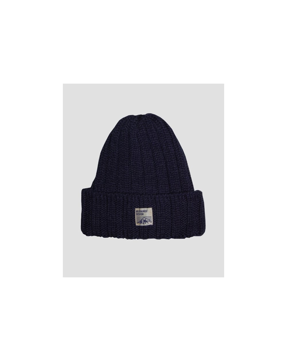 Mt Rainier Design Knit Beanie Indigo