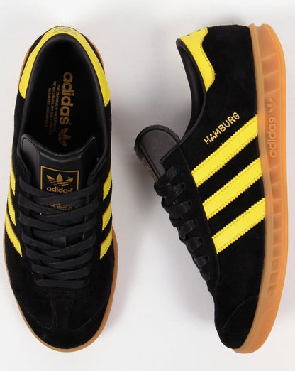 Adidas Hamburg Trainers in Black/lemon Oslo
