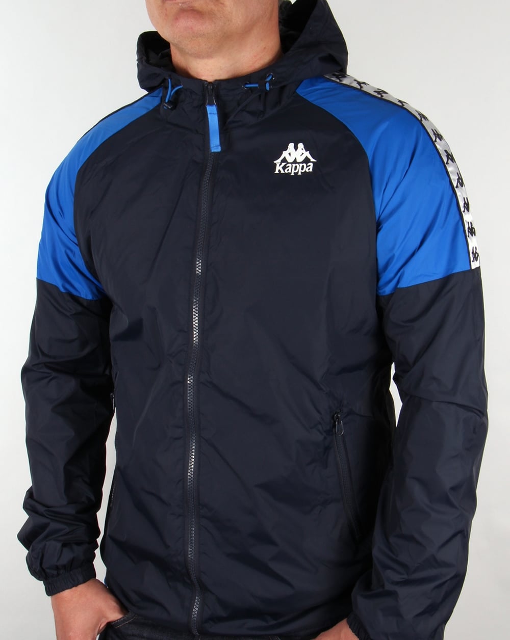 Robe Di Kappa Anfield Hooded Jacket Navy/Royal Blue