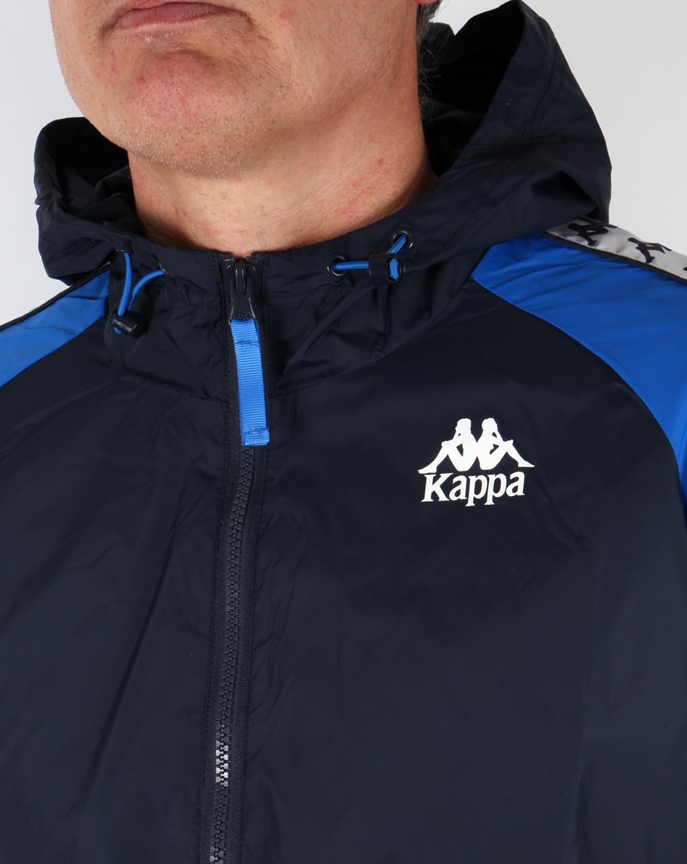 Robe Di Kappa Anfield Hooded Jacket Navy/Royal Blue