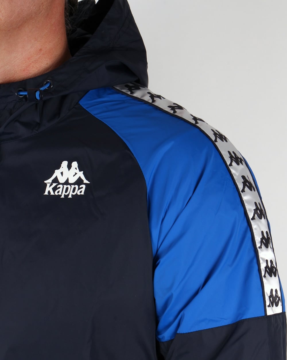 Robe Di Kappa Anfield Hooded Jacket Navy/Royal Blue