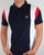Fila Vintage Terry Polo Shirt Navy/White/Red