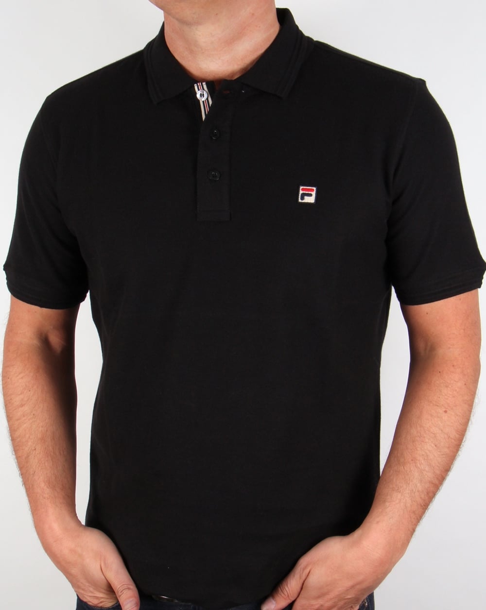 Fila Vintage Smarta Polo Shirt Black