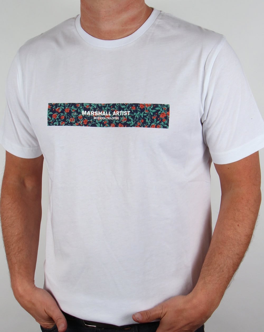 Marshall Artist Floral Box T-shirt White