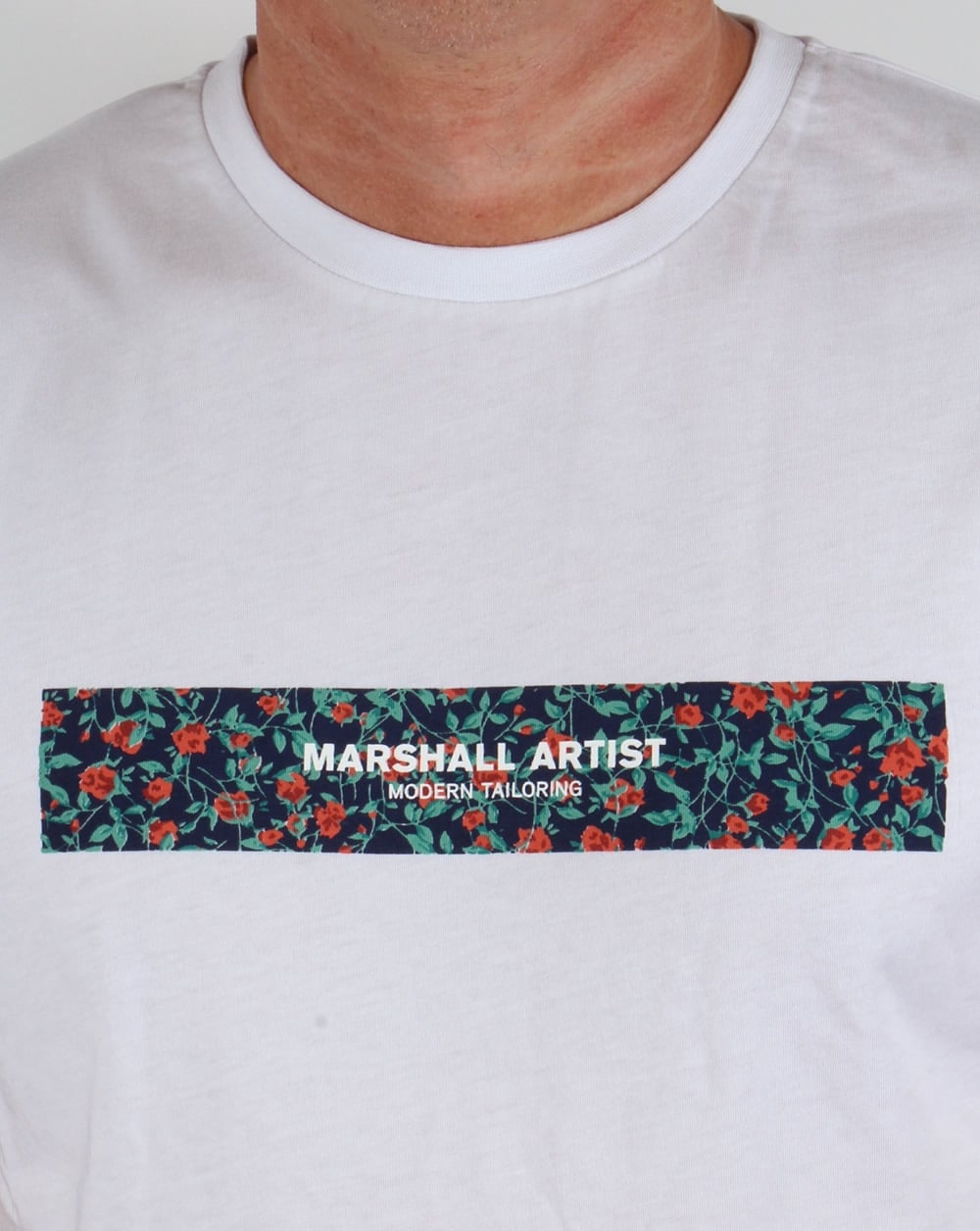 Marshall Artist Floral Box T-shirt White