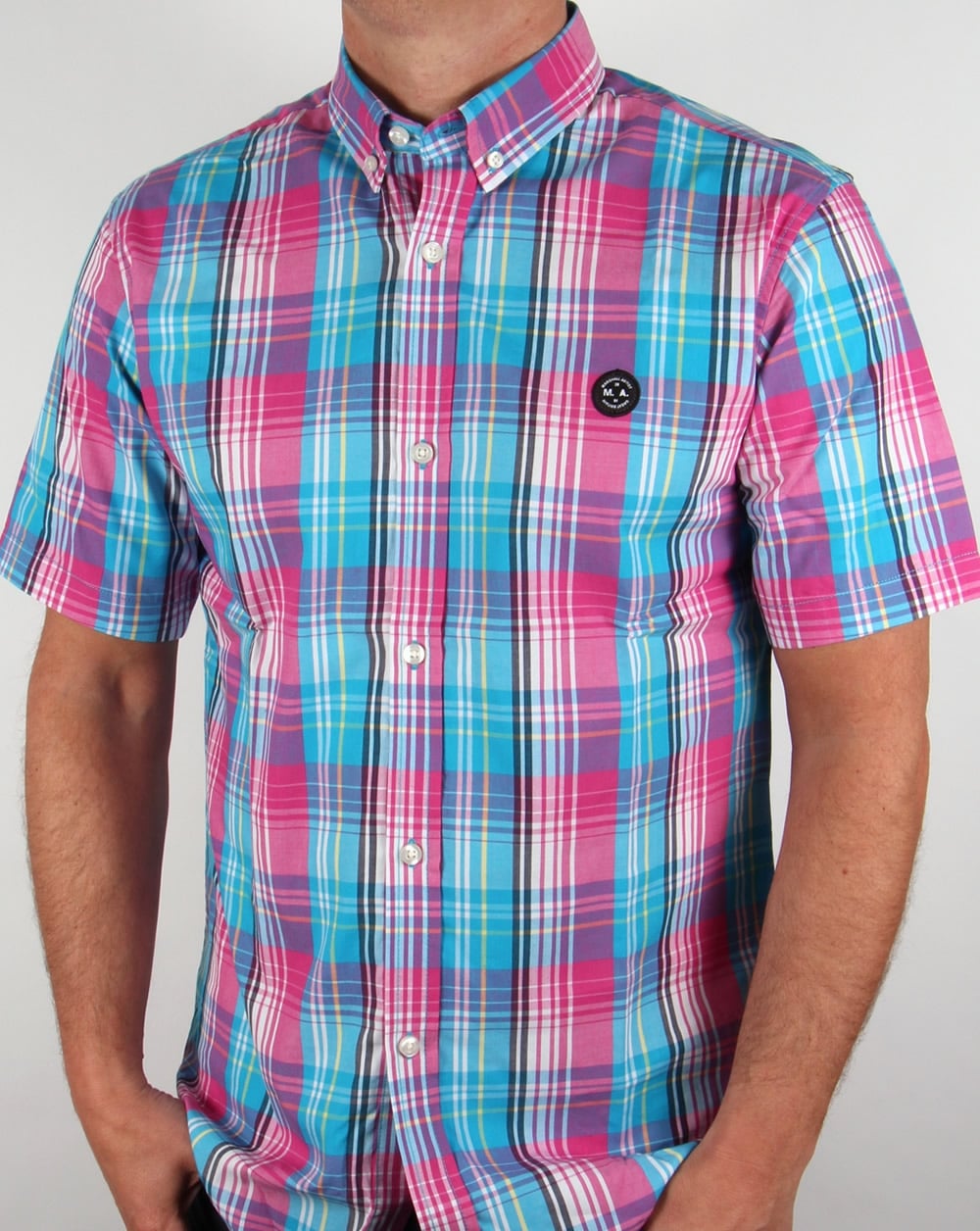 Marshall Artist Madras Check Shirt Magneta