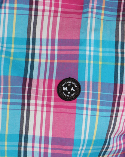 Marshall Artist Madras Check Shirt Magneta