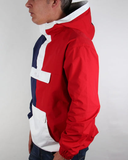 Fila Vintage Napoli Overhead Jacket Navy/Red/White