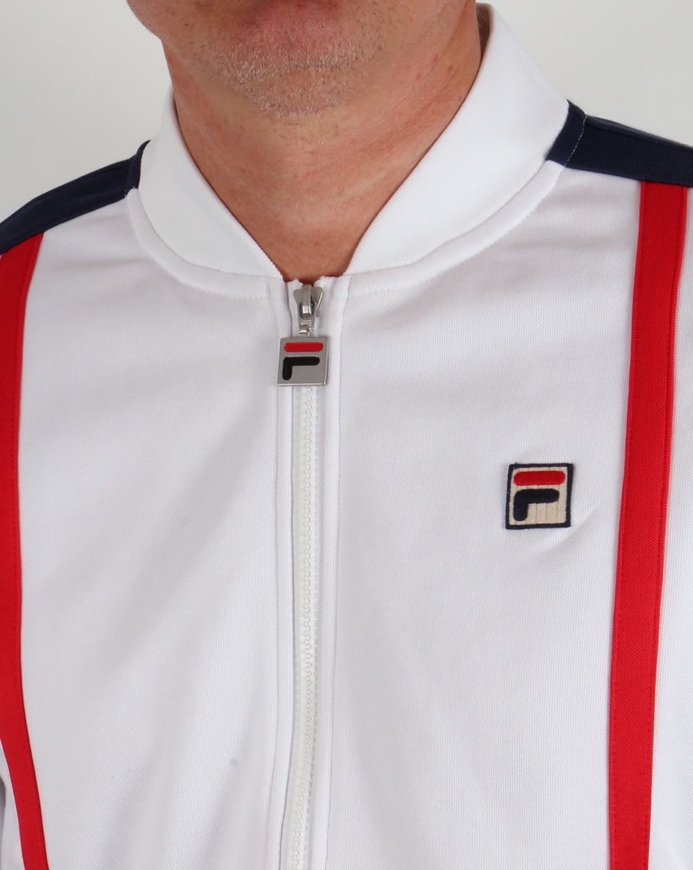 Fila Vintage Drift Track Top White/Red