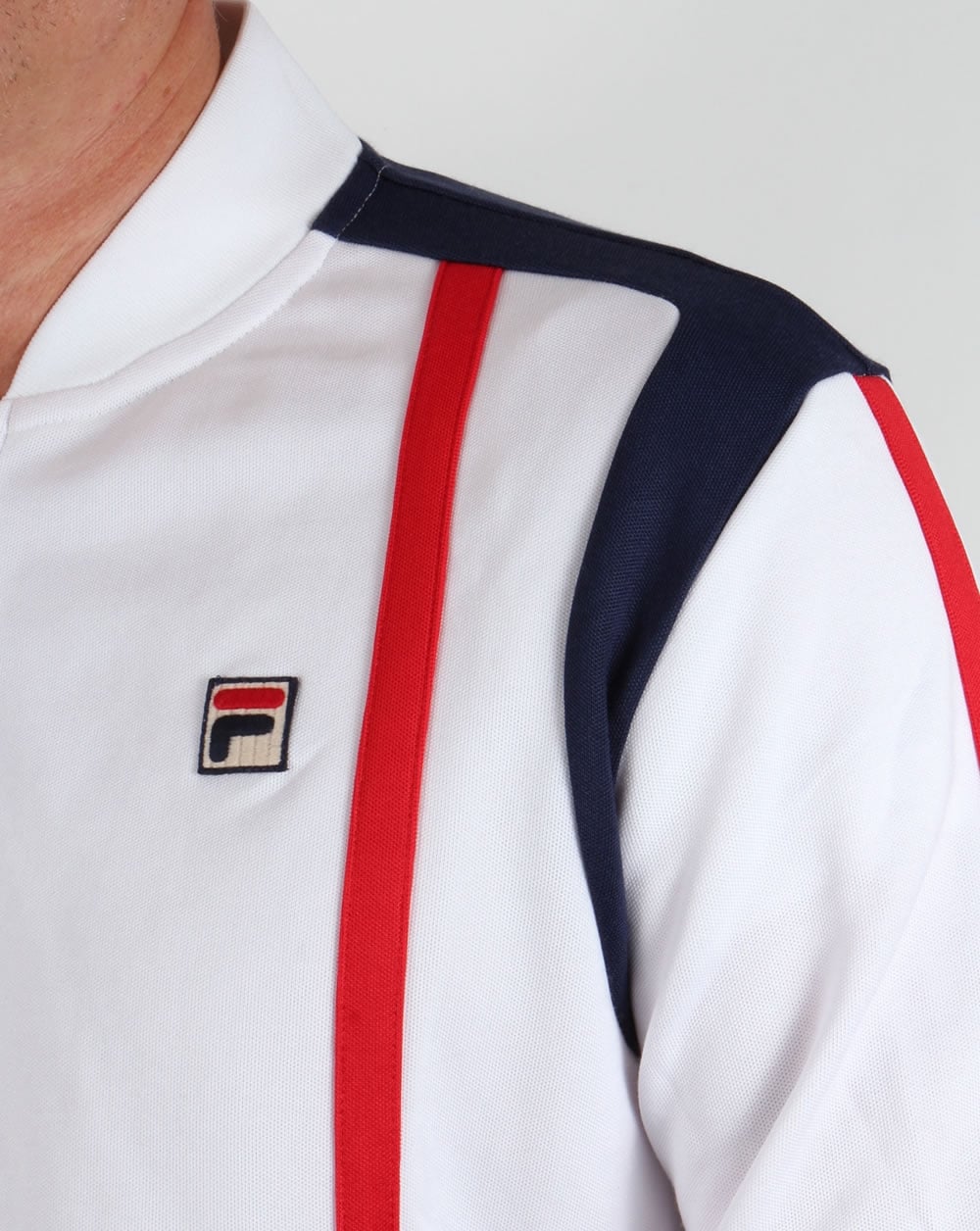 Fila Vintage Drift Track Top White/Red