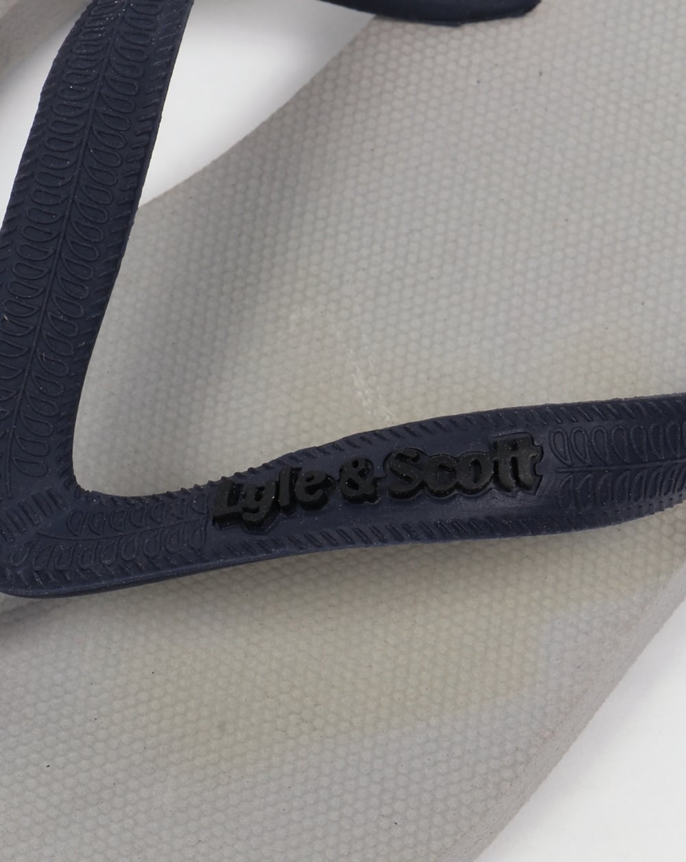 Lyle And Scott Brora Flip Flop Aluminium Grey