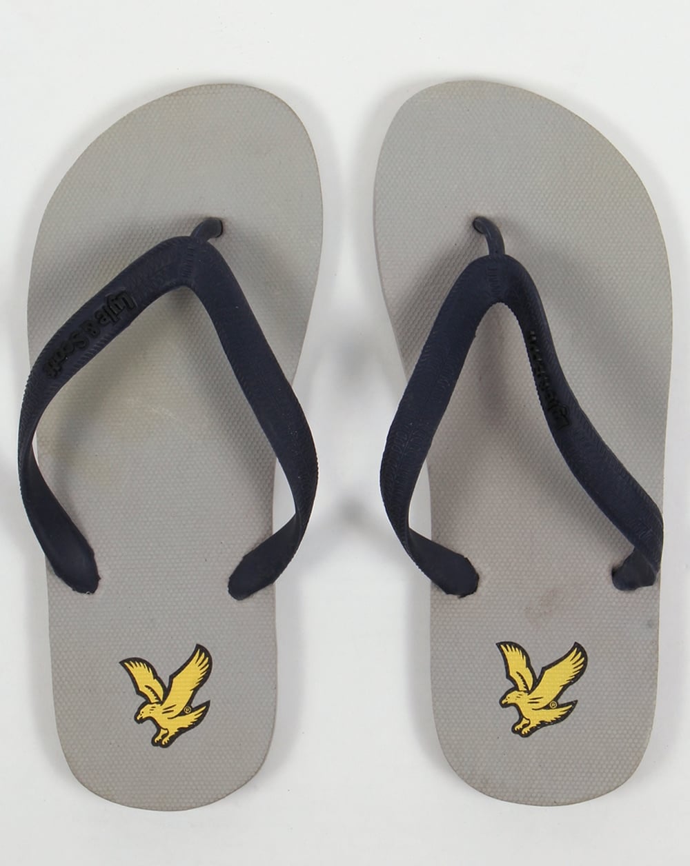 Lyle And Scott Brora Flip Flop Aluminium Grey