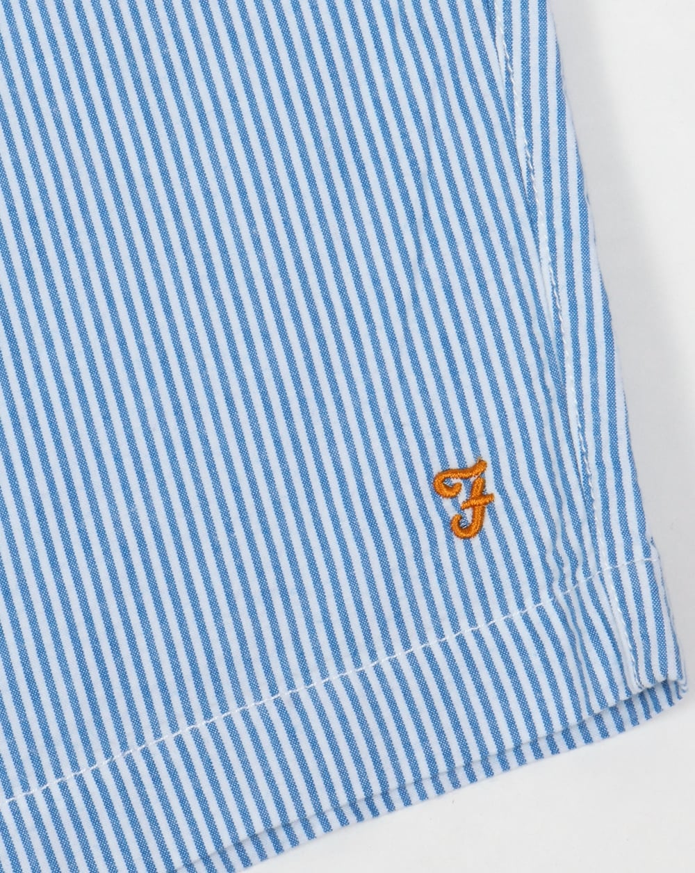 Farah Hawking Stripe Shorts White/Blue