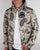Pretty Green Wren Printed Jacket Navy/stone