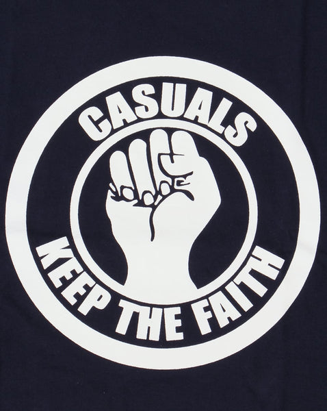 80s Casual Classics Keep The Faith T-shirt Navy