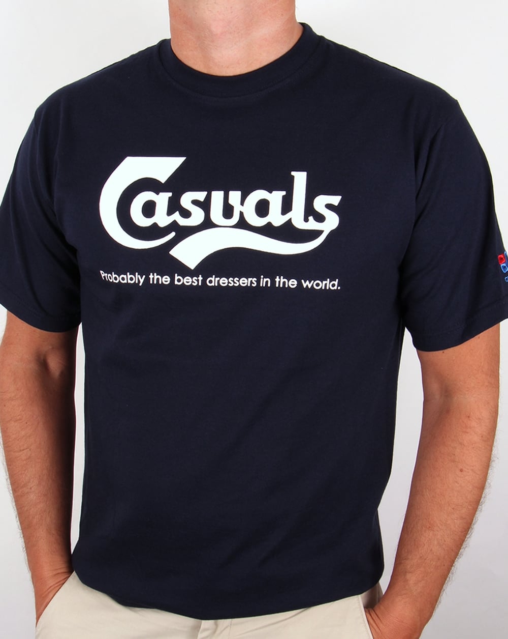 80s Casual Classics Casuals Best Dressers T-shirt Navy