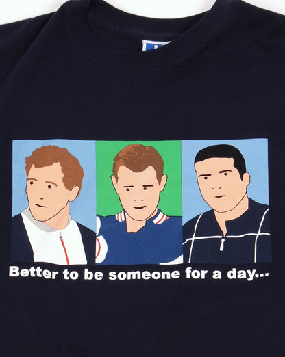 80s Casual Classics Business Trio T-shirt Navy Blue