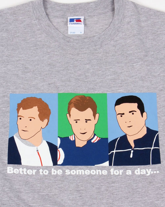 80s Casual Classics Business Trio T-shirt Grey Marl