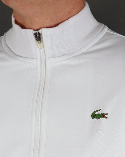 Lacoste Shoulder Stripe Track Top White/Green/Navy