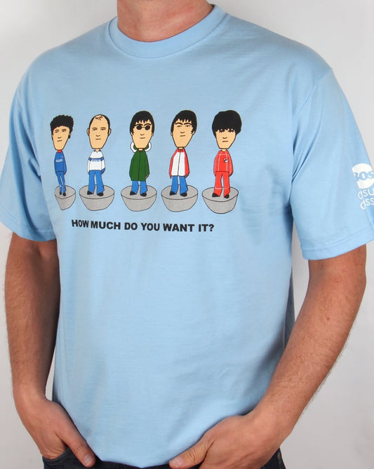 80s Casual Classics 80s Casual Classics Oasis Table Football T-shirt Sky Blue