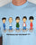 80s Casual Classics Oasis Table Football T-shirt Sky Blue