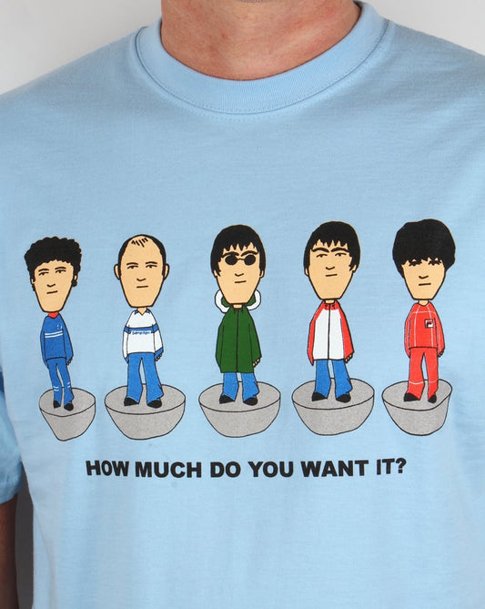 80s Casual Classics 80s Casual Classics Oasis Table Football T-shirt Sky Blue
