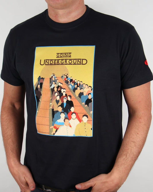 80s Casuals 80s Casuals Going Underground T-shirt Dark Navy