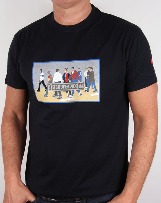 80s Casuals 80s Casuals 3pm Kick Off T-shirt Dark Navy