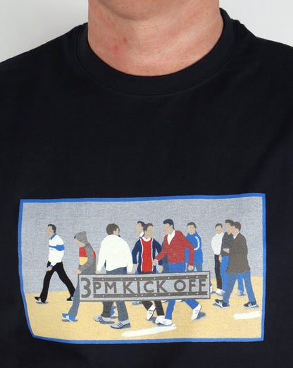 80s Casuals 3pm Kick Off T-shirt Dark Navy
