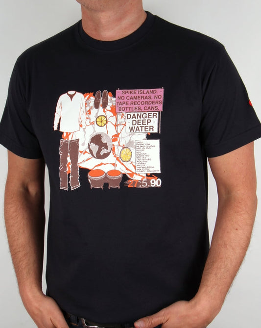 80s Casuals 80s Casuals Spike Island T-shirt Navy
