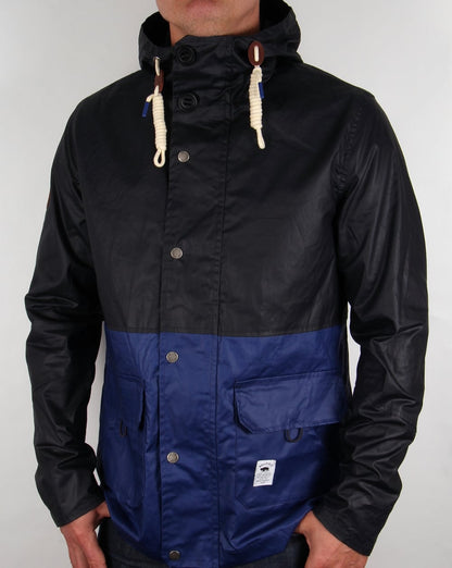 Bellfield Block Colour Fisherman Jacket Dark Navy/Royal